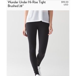 🍋lululemon wunder under hi-rise tight🍋